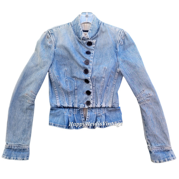 Marc Jacobs Jackets & Blazers - Vintage Marc Jacobs Denim Cropped Peplum Jacket Style 12393